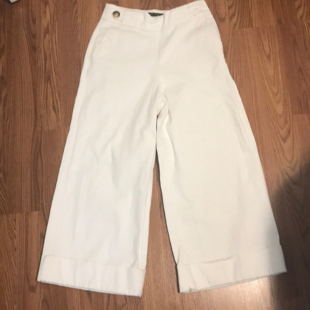 Zara Basic white pants